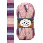 Nako 82415 1 Adet Vega Stripe Premium Akrilik El Örgü İpi Yünü