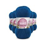 Nako 97562 Parlement 5 Adet Cotton Lüks Yelek Tunik Kazak Bluz Hırka İpi Yünü