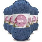 Nako 97563 Denim 5 Adet Cotton Lüks Yelek Tunik Kazak Bluz Hırka İpi Yünü