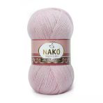 Nako Angora Luks 10639 Pudra 5 Adet Örgü İpi