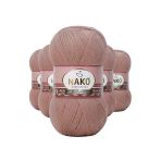Nako Angora Luks 11054 Bronz 5 Adet Örgü İpi