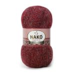 Nako Angora Luks 21359 Bordo Muline 5 Adet Örgü İpi