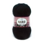 Nako Angora Luks 217 Siyah 5 Adet Örgü İpi