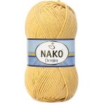 Nako Denim Pamuk Cotton El Örgü Ipi 100 gr - 11586 Sarı