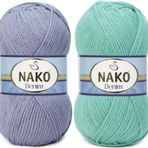 Nako Denim Pamuk Cotton El Örgü İpi İpliği Yünü
