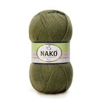 Nako Lüks Minnoş Baby El Örgü Ipi Bebe Yünü - 11909 Haki