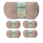 Nako No: 257 Vizon Premium Akrilik 5 Adet Sütlü Kahve El Örgü İpi Yünü