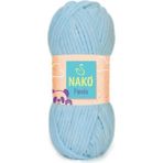 Nako Panda Kadife Örgü Ipi 3082 /5 Adet - Yok - Açık Mavi