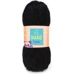 Nako Panda Kadife Örgü Ipi 3087 /5 Adet - Yok - Siyah