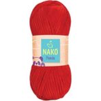 Nako Panda Kadife Örgü Ipi 3108 /5 Adet - Yok - Kırmızı