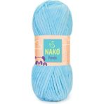 Nako Panda Kadife Örgü Ipi 3123 /5 Adet - Yok - Mavi
