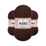 NAKO Pırlanta 3303 (KAHVERENGİ) Amigurumi El Örgü Ipi/yünü 1 Adet