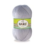 Nako Rekor 3079 Pembeli Gri 5 Adet El Örgü İpi