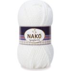 Nako Spaghetti 208 Örgü Ipi / 5 Adet - Yok - Beyaz