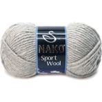 Nako Sport Wool 195 Açık Gri Melanj El Örgü İpi