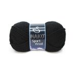 Nako Sport Wool 217 5 Adet Eşarp Bere Panço Hırka Iplikleri - Siyah