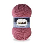 Nako Sport Wool 327 Gül Kurusu 5 Adet El Örgü İpi