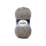 Nako Sport Wool 922 5 Adet Eşarp Bere Panço Hırka Iplikleri Fil Derisi - Fildişi