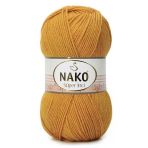 Nako Süper İnci 10129 Hardal 5 Adet Örgü İpi
