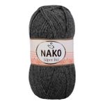 Nako Süper İnci 193 Dark Grey Melange Yünlü İplik