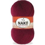 Nako Süper İnci Narin 999 Bordo 5 Adet Örgü İpi