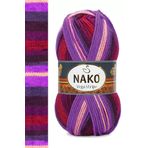 Nako Vega Stripe Color 82412 Akrilik Örgü İplik