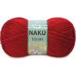 Nako Vizon 1175 Dark Red Akrilik Örgü İplik