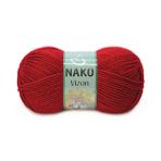 Nako Vizon 1175 Koyu Kırmızı El Örgü İpliği