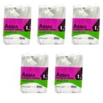 Naksan Arma Şeffaf Naylon 3 lük 25x42 Cm. Bakkaliye Poşeti Torbası - 1 Kg. - Ort. 140 Adet - 5 Paket