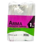 Naksan Arma Şeffaf Naylon 5 Lik 30X52 Cm. Bakkaliye Poşeti Torbası - 1 Kg. - Ort. 85 Adet - 1 Paket