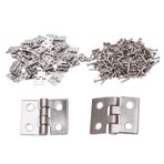 NAKUPENDA 50 Adet Antik Menteşe Mini Menteşe Retro Piston Menteşeleri Vintage Menteşe Küçük Menteşe Vintage Menteşe Kapı Kolu Ahşap Kutu Takı Kutusu Dolap Aksesuarları (Gümüş)