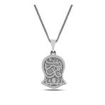 Nal-ı Şerif Nali Şerif Dualı 60 cm 925 Gümüş Kolye