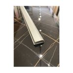 Nalbur Bakkal Alüminyum Oval U 8 mm Parke Bitim Profil Çıtası Boy Ölçü Seçiniz - 84CM