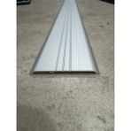 Nalbur Bakkal Geniş Eşik Profili 10 cm - Parke Geçiş Profili Gri (Ekstra Kalın Alüminyum) - 85cm