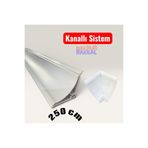 Nalbur Bakkal Küvet Kenar Çıtası 250cm Geniş 7,5cm Duşakabin Çıtası Tezgah Profili (İstediğiniz Ölçüde Kesim)