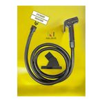 Nalbur Bakkal Taharet Matik Set 3/8 Girişli Çelik Örgülü Spiral Hortum Başlık 1,5 Mt