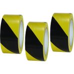 Nalburda Yer İşaretleme Bandı 50 Mm X 30 Metre Sarı/Siyah - 3 Adet