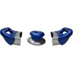 Nalburkent Nalburkent Tencere Tava Sahan Kulpu Cam Ve Metal Kapak İçin Yasemin Mavi 1 Set