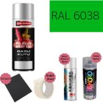 Nalburun 400 ml Doldurulmuş Selülozik Mat Sprey Boya + Astar + Boya Sökücü Set Ral - 1 Adet - 6037 Saf Yeşil