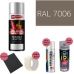 Nalburun 400 ml Doldurulmuş Selülozik Mat Sprey Boya + Astar + Boya Sökücü Set Ral - 1 Adet - 7006 Bej Gri