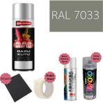 Nalburun 400 ml Doldurulmuş Selülozik Mat Sprey Boya + Astar + Boya Sökücü Set Ral - 1 Adet - 7033 Çimento Grisi