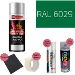 Nalburun 400 ml Doldurulmuş Selülozik Parlak Sprey Boya + Astar + Boya Sökücü Set Ral - 118 Adet - 6029 Nane Yeşili