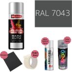 Nalburun 400 ml Doldurulmuş Selülozik Parlak Sprey Boya + Astar + Boya Sökücü Set Ral - 156 Adet - 7043 Trafik Gri B