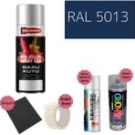 Nalburun 400 ml Doldurulmuş Selülozik Parlak Sprey Boya + Astar + Boya Sökücü Set Ral - 80 Adet - 5013 Kobalt Mavi