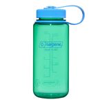 Nalgene Su şişesi – Hafif Sustain Tritan BPA içermez, kırılmaz şişe, sırt çantasıyla seyahat, yürüyüş, fitness stüdyosu için, 473 ml, geniş açıklık, pastel yeşil, 46 ons