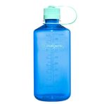Nalgene Su şişesi – Hafif Sustain Tritan BPA içermez, kırılmaz şişe, sırt çantasıyla seyahat, yürüyüş, fitness stüdyosu için, 907 ml, dar ağız, peygamber çiçeği mavisi, 32 oz