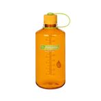 Nalgene Su şişesi – Hafif Sustain Tritan BPA içermez, kırılmaz şişe, sırt çantasıyla seyahat, yürüyüş, fitness stüdyosu için, 907 ml, dar ağız, portakal marmelat, 32 oz