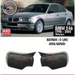 Nam Tuning Bmw E46 Yarasa Batman Ayna Kapağı Plastik Parlak Siyah 1998-2005 Makyajsız