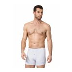 Namaldı 3 Adet Beyaz Renk Düğmeli Likralı Boxer Beyaz XL