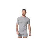 Namaldı Erkek Fanila Atlet, Yuvarlak Yaka, Kısa Kol,%100 Pamuk, Ribana Kumaş, 3'lü Paket, Gri, 2XL